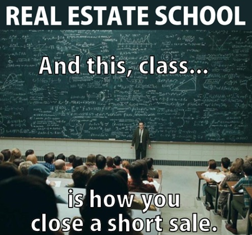 It takes a complex formula and many pro's to get a short sale done correctly!
