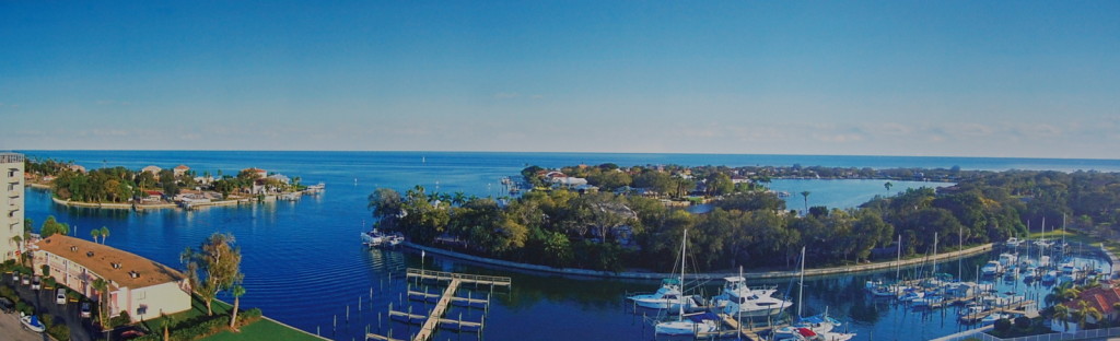Panoramic shot of the Water Club Snell Isle's view