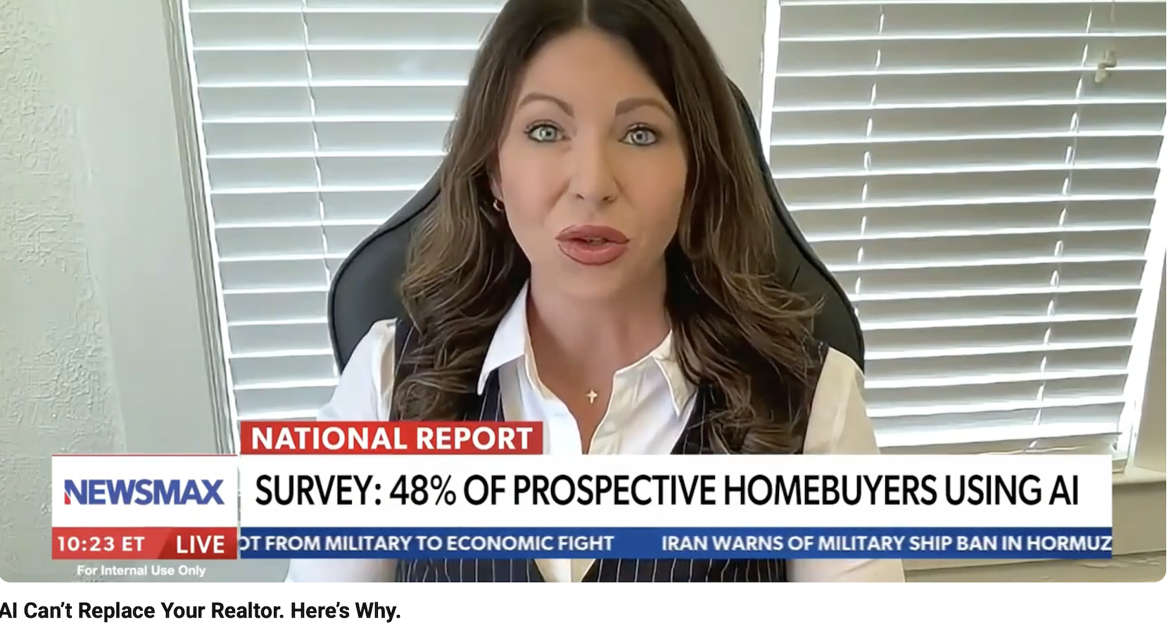 Liane Jamason on Newsmax talking about AI based Brokerages
