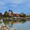 Luxury waterfront home with private dock on a canal in St. Petersburg, Florida